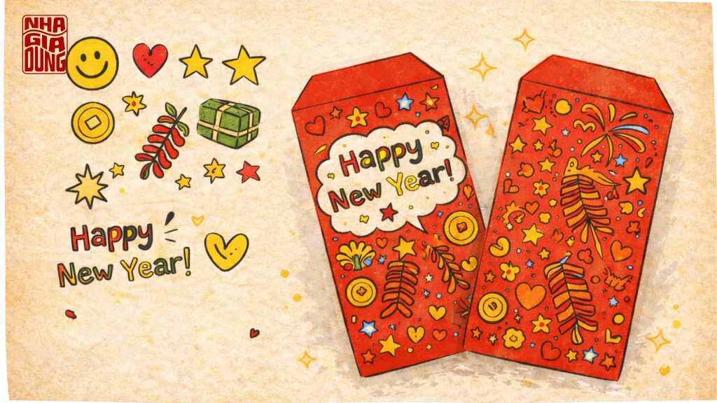 Vẽ Bao Lì Xì Đơn Giản