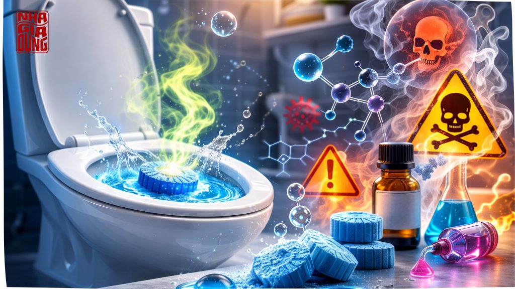 Viên thả bồn cầu có độc hại không?