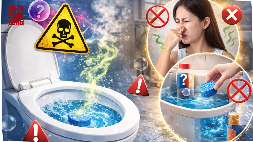 Viên thả bồn cầu có độc hại không?