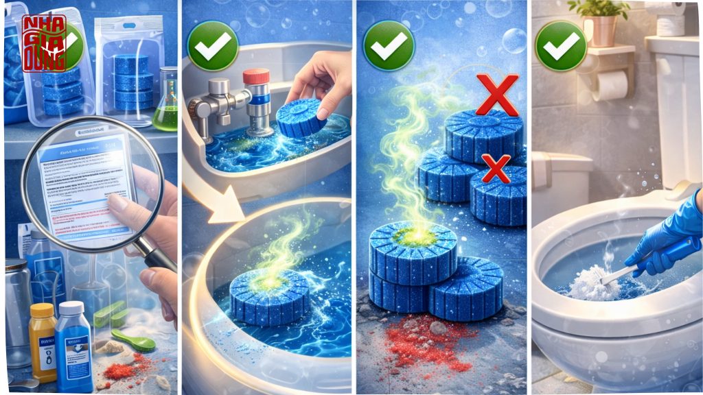 Viên thả bồn cầu có độc hại không?